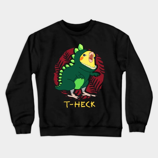 t-heck cockatiel dinosaur Crewneck Sweatshirt by FandomizedRose